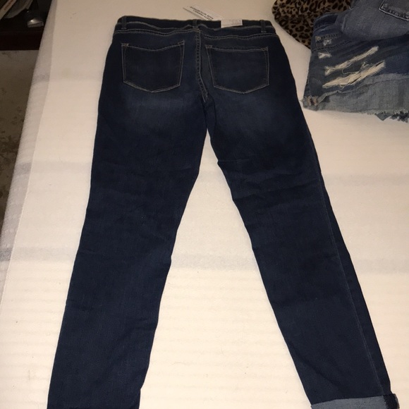 Time and true size 8 skinny jeans cuffed pockets NWTs - Picture 4 of 11